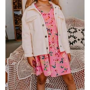 NEW ODDI girl's ashland snap button youth jacket in cream